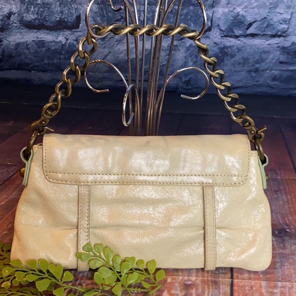 HOBO Clutch Wristlet bag with Chain strap Handle and Door Knocker Accent - Picture 5 of 13